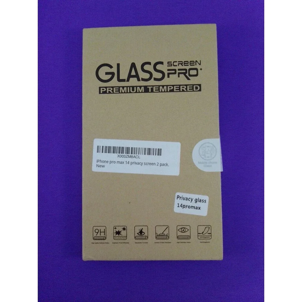 IPhone Pro Permium Max 14 2PK. GlassTempered Screen Privacy